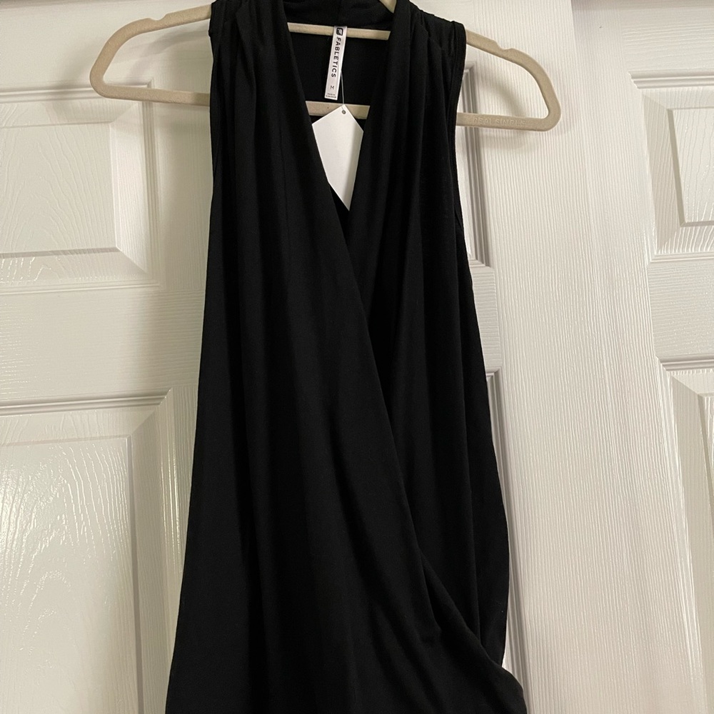 Fabletics Racer Back Drape Front Top NEW WITH TAGS